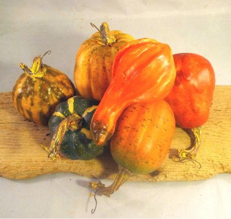 6 piece Assorted Gourds